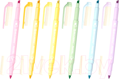 Набор маркеров Brauberg Pastel двусторонний / 152518