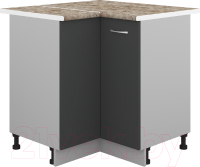 Шкаф-стол кухонный Кортекс-мебель Корнелия Лира НШУ угловой - фото