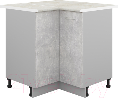 Шкаф-стол кухонный Кортекс-мебель Корнелия Лира НШУ угловой - фото