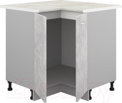 Шкаф-стол кухонный Кортекс-мебель Корнелия Лира НШУ угловой