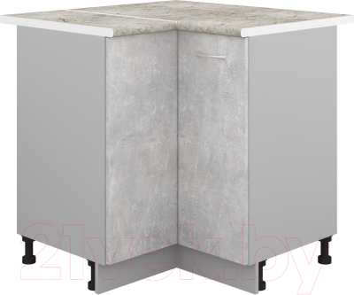 Шкаф-стол кухонный Кортекс-мебель Корнелия Лира НШУ угловой - фото