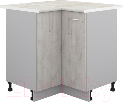 Шкаф-стол кухонный Кортекс-мебель Корнелия Лира НШУ угловой - фото