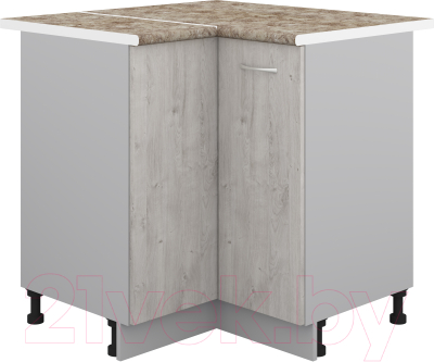 Шкаф-стол кухонный Кортекс-мебель Корнелия Лира НШУ угловой - фото