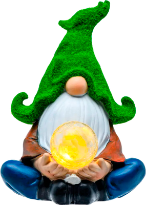 Садовая фигура-светильник Белбогемия Гном предсказатель 30540604 / 107729 - фото