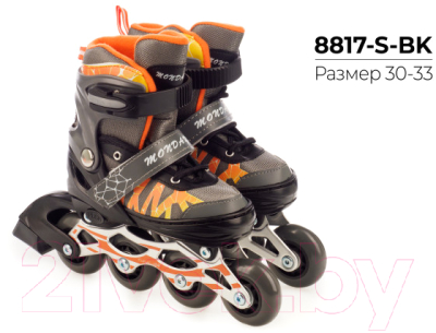 Роликовые коньки FAVORIT 8817-S-BK 