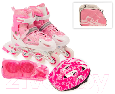 Роликовые коньки FAVORIT 106SET-L-PN 