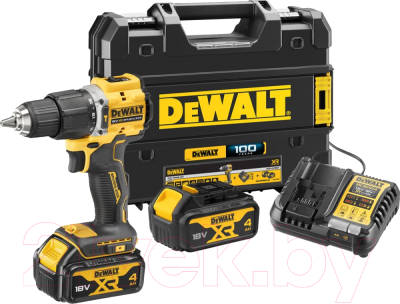 Профессиональная дрель-шуруповерт DeWalt DCD100YM2T - фото