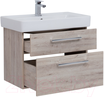 Тумба под умывальник Dreja Q Max / 77.0008D (дуб кантри)