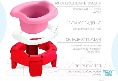 Вставка для детского горшка ROXY-KIDS ML-235RU-PI