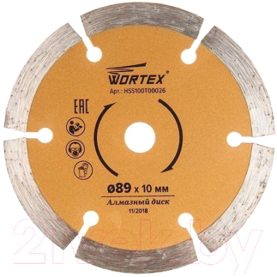 Отрезной диск алмазный Wortex HS S100 T - фото