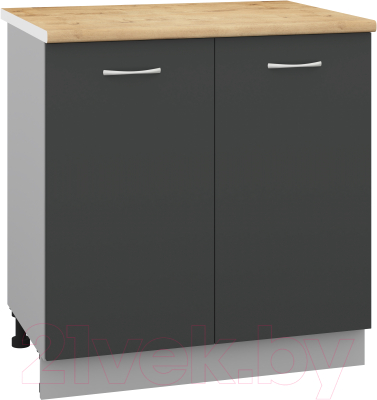 Шкаф-стол кухонный Кортекс-мебель Корнелия Лира НШ80р - фото