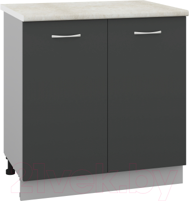 Шкаф-стол кухонный Кортекс-мебель Корнелия Лира НШ80р - фото