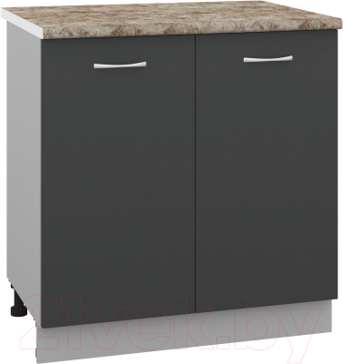 Шкаф-стол кухонный Кортекс-мебель Корнелия Лира НШ80р - фото