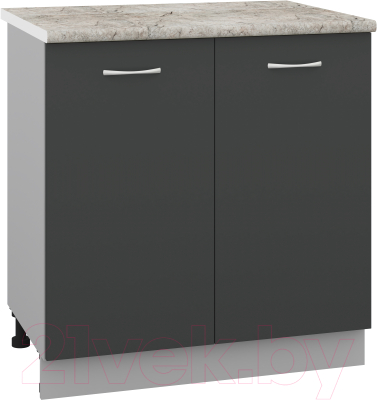 Шкаф-стол кухонный Кортекс-мебель Корнелия Лира НШ80р - фото