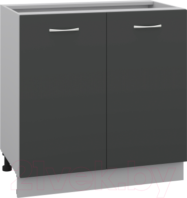 Шкаф-стол кухонный Кортекс-мебель Корнелия Лира НШ80р без столешницы - фото