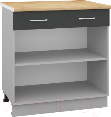 Шкаф-стол кухонный Кортекс-мебель Корнелия Лира НШ80р1ш