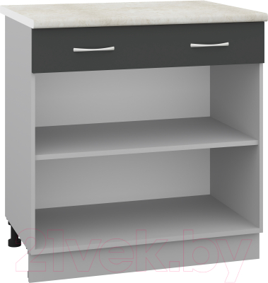 Шкаф-стол кухонный Кортекс-мебель Корнелия Лира НШ80р1ш