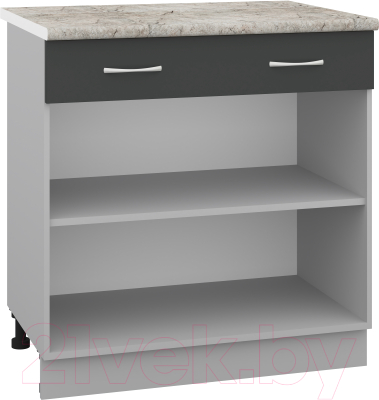 Шкаф-стол кухонный Кортекс-мебель Корнелия Лира НШ80р1ш