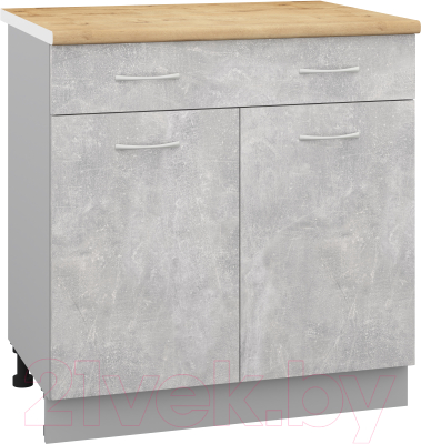 Шкаф-стол кухонный Кортекс-мебель Корнелия Лира НШ80р1ш - фото