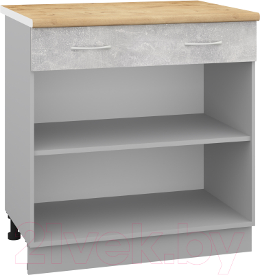 Шкаф-стол кухонный Кортекс-мебель Корнелия Лира НШ80р1ш