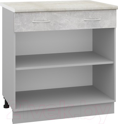 Шкаф-стол кухонный Кортекс-мебель Корнелия Лира НШ80р1ш