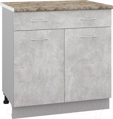 Шкаф-стол кухонный Кортекс-мебель Корнелия Лира НШ80р1ш - фото