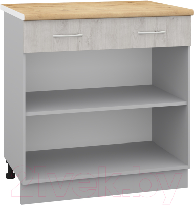 Шкаф-стол кухонный Кортекс-мебель Корнелия Лира НШ80р1ш