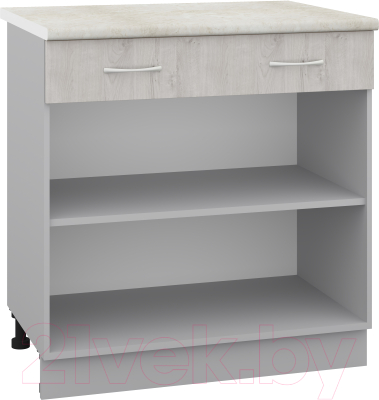 Шкаф-стол кухонный Кортекс-мебель Корнелия Лира НШ80р1ш