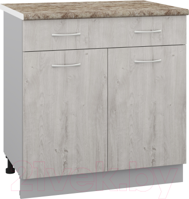 Шкаф-стол кухонный Кортекс-мебель Корнелия Лира НШ80р1ш - фото