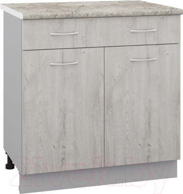 Шкаф-стол кухонный Кортекс-мебель Корнелия Лира НШ80р1ш - фото