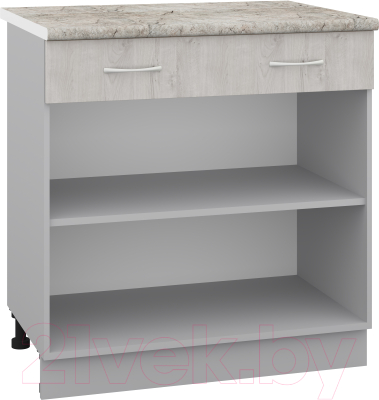 Шкаф-стол кухонный Кортекс-мебель Корнелия Лира НШ80р1ш