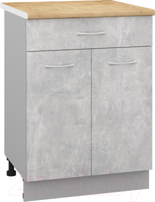 Шкаф-стол кухонный Кортекс-мебель Корнелия Лира НШ60р1ш - фото