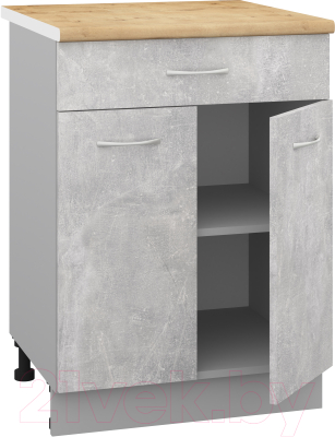 Шкаф-стол кухонный Кортекс-мебель Корнелия Лира НШ60р1ш