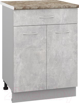 Шкаф-стол кухонный Кортекс-мебель Корнелия Лира НШ60р1ш - фото