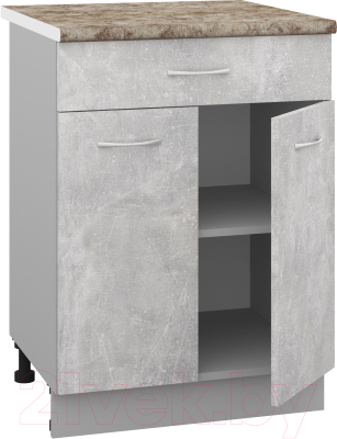 Шкаф-стол кухонный Кортекс-мебель Корнелия Лира НШ60р1ш