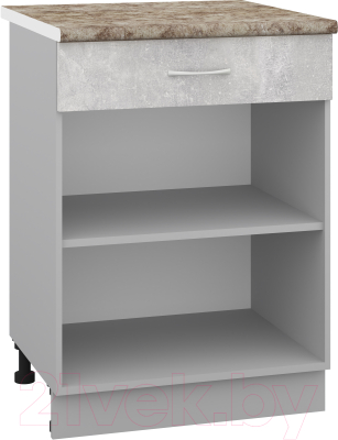 Шкаф-стол кухонный Кортекс-мебель Корнелия Лира НШ60р1ш