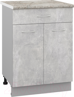 Шкаф-стол кухонный Кортекс-мебель Корнелия Лира НШ60р1ш - фото