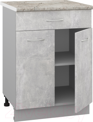 Шкаф-стол кухонный Кортекс-мебель Корнелия Лира НШ60р1ш