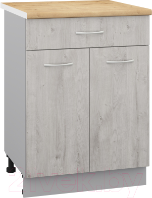 Шкаф-стол кухонный Кортекс-мебель Корнелия Лира НШ60р1ш - фото