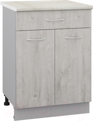 Шкаф-стол кухонный Кортекс-мебель Корнелия Лира НШ60р1ш - фото