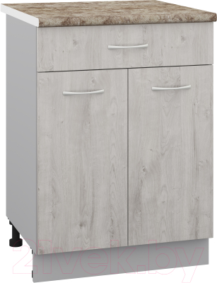 Шкаф-стол кухонный Кортекс-мебель Корнелия Лира НШ60р1ш - фото