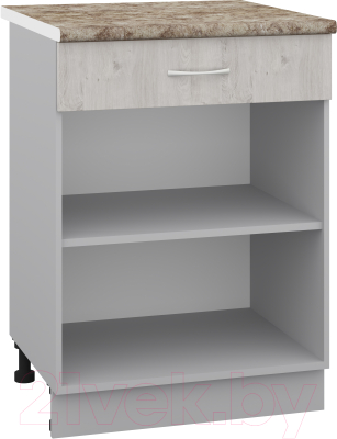 Шкаф-стол кухонный Кортекс-мебель Корнелия Лира НШ60р1ш