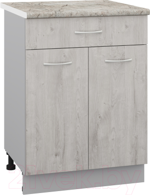 Шкаф-стол кухонный Кортекс-мебель Корнелия Лира НШ60р1ш - фото