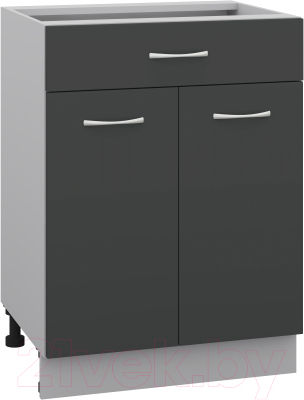 Шкаф-стол кухонный Кортекс-мебель Корнелия Лира НШ60р1ш без столешницы - фото