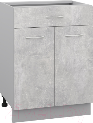 Шкаф-стол кухонный Кортекс-мебель Корнелия Лира НШ60р1ш без столешницы - фото