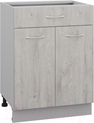 Шкаф-стол кухонный Кортекс-мебель Корнелия Лира НШ60р1ш без столешницы - фото