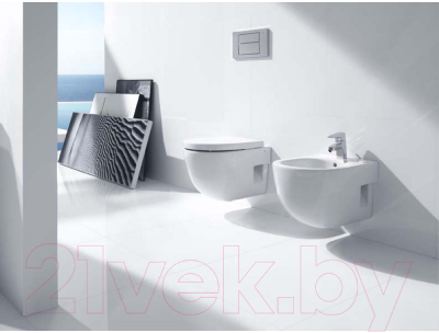 Унитаз подвесной Roca Meridian-N 7346248000 + ZRU9307606