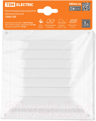 Решетка вентиляционная TDM SQ1807-0701