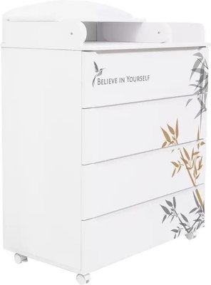 Комод пеленальный INDIGO Green Line с узким пеленальным столиком