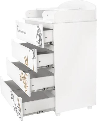 Комод пеленальный INDIGO Green Line с узким пеленальным столиком